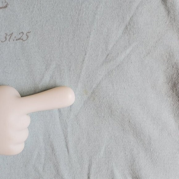 Sun Moda light blue v-neck 3/4 sleeve top sz L - Picture 8 of 16